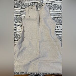 Zara Cream Linen Blend Tank Top